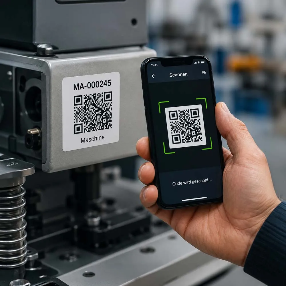Digitale Anlageninventur mit QR-Code-Erfassung