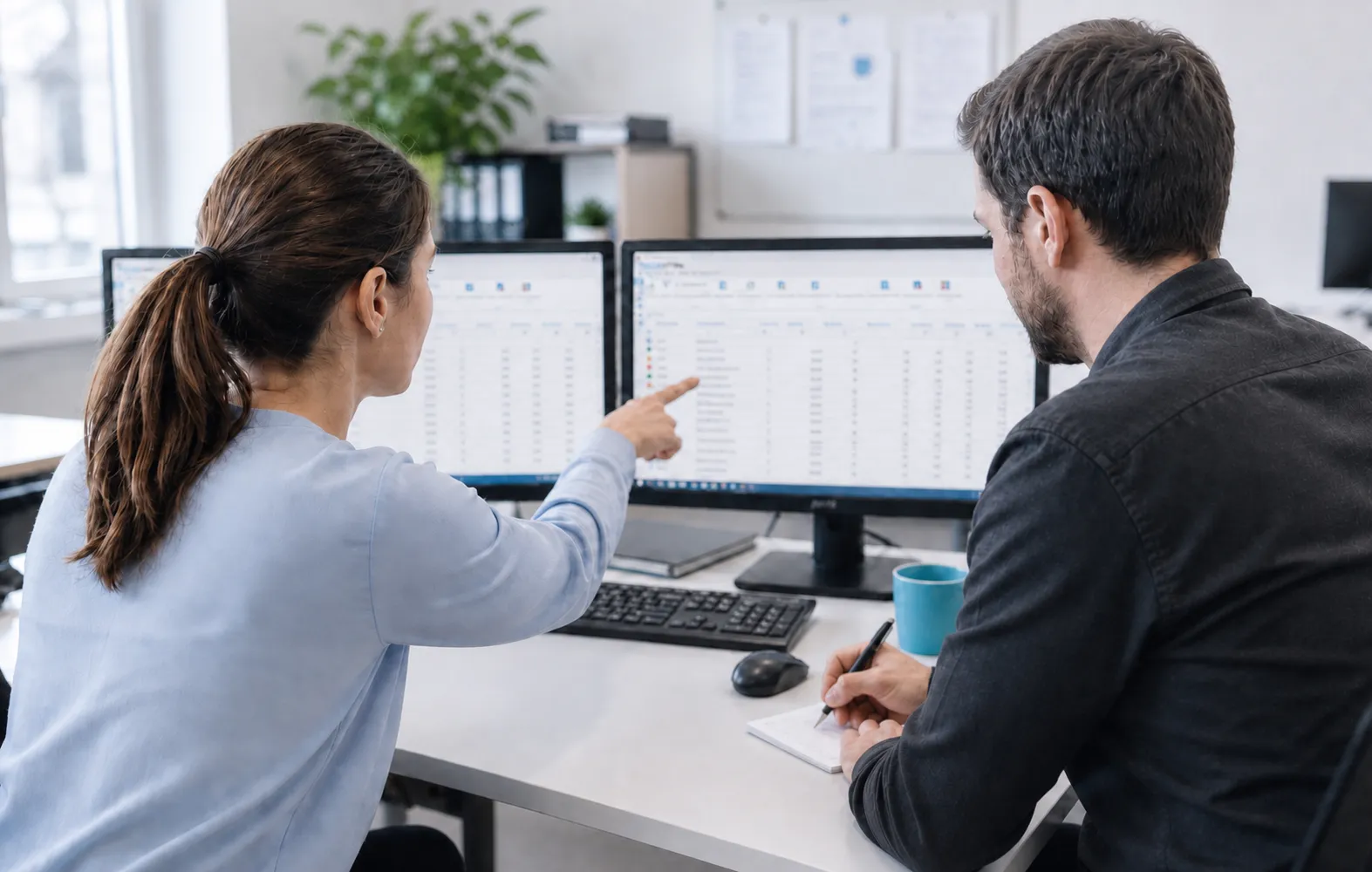 Team bei der Auswertung von Inventardaten in der INVENTIRE Software